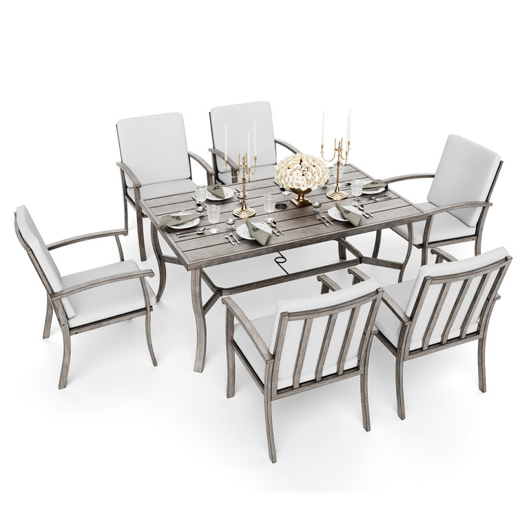 Perrymount outdoor dining best sale table and 6 chairs